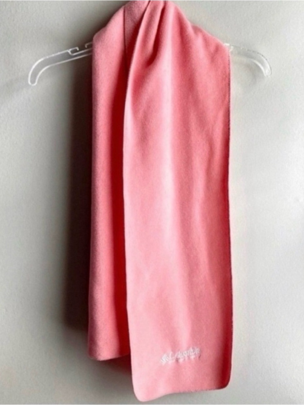 Columbia Pink Fleece Scarf 58” x 9”